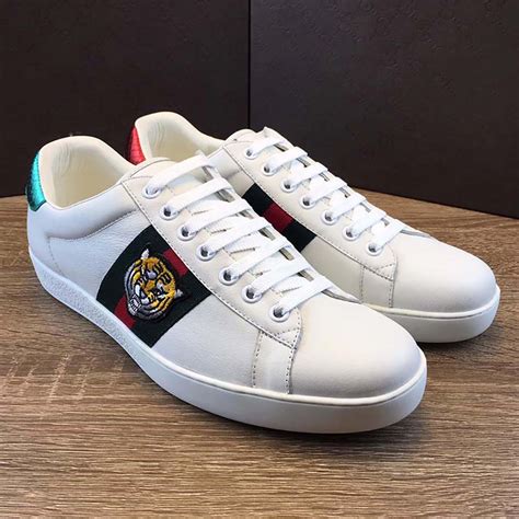 gucci mens shoes size 11|Gucci embroidered sneakers.